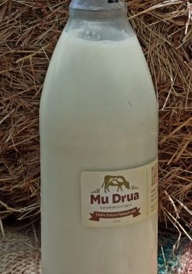 Leche entera pasteurizada Mu Drua litro 1ra compra