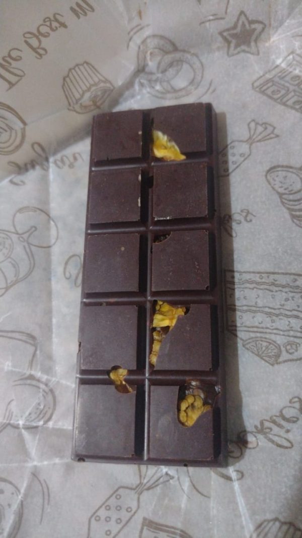 Chocolatina 70% con lulo deshidratado 60 gr