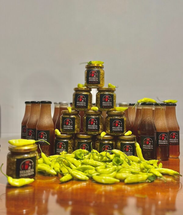 Ají amarillo, campana y serrano encurtido 280 gr