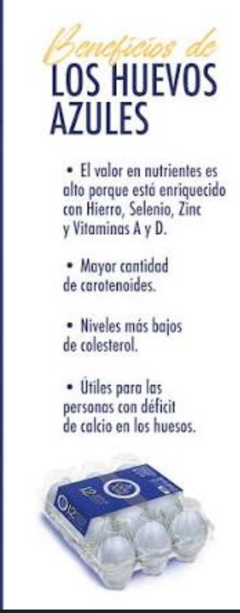 Huevos de gallinas azules canasta 30 unidades